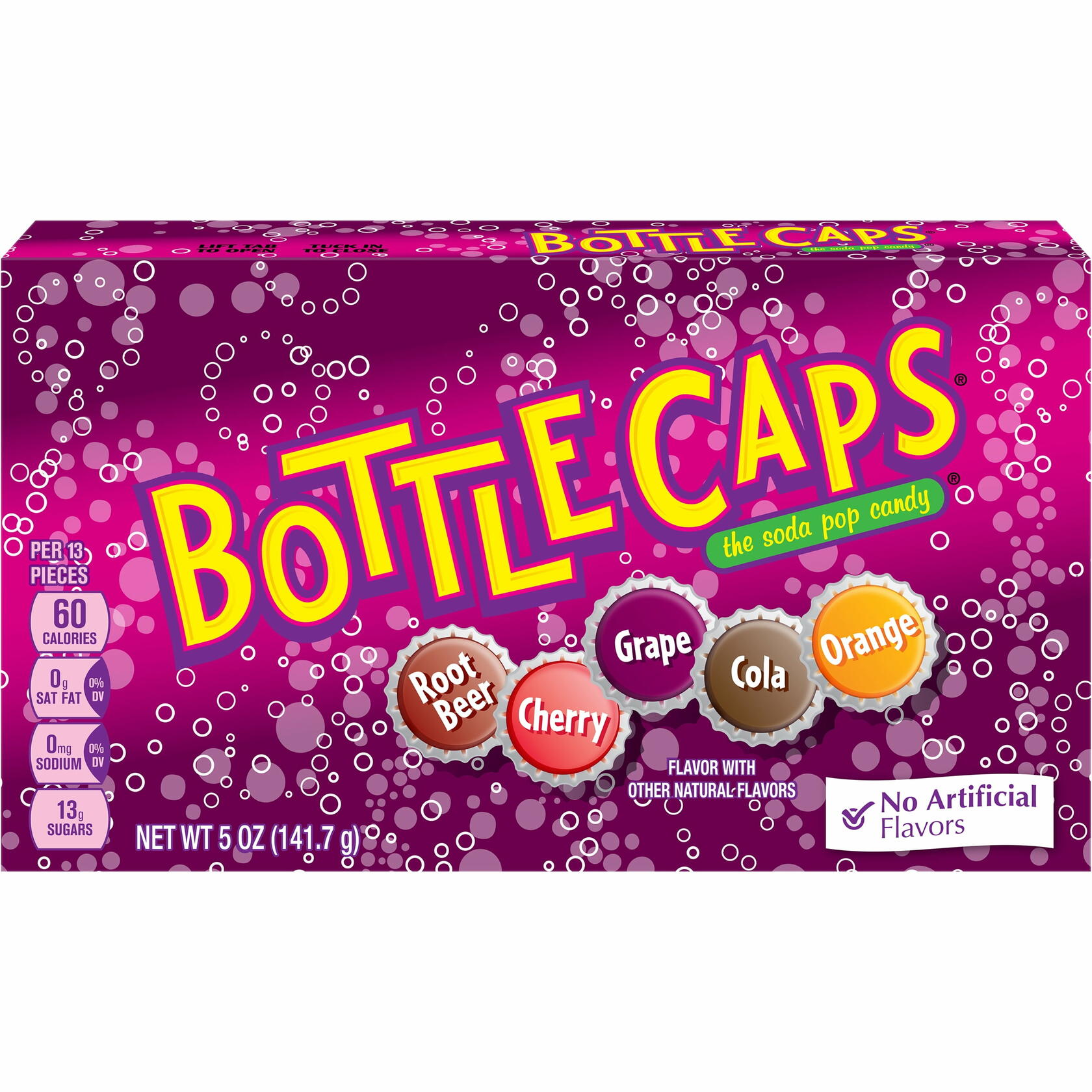Bottle Caps, Soda Pop Flavored Candy, 5 oz Theater Box - Bottlecaps