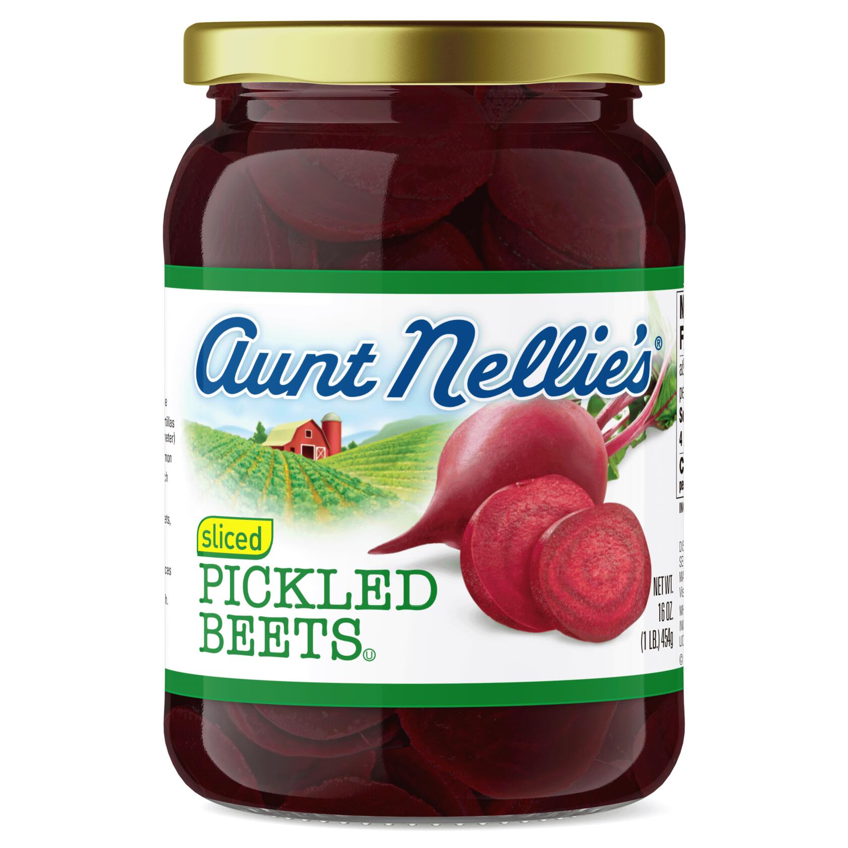 2 X Aunt Nellie's Sliced Pickled Beets Jar, 16 oz - Aunt Nellie's