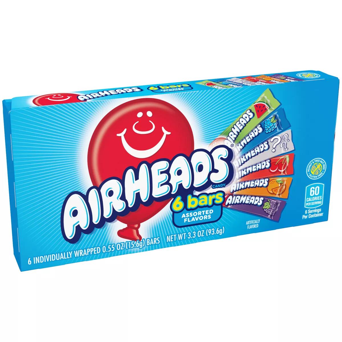 2x-Airheads Theater Box Candy - 3.3oz/6ct - AirHeads