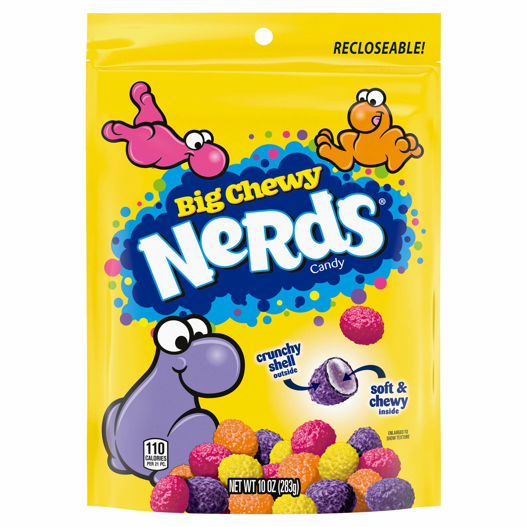 Nerds Big Chewy Candy, 10oz Bag-Pack of 4 - NERDS