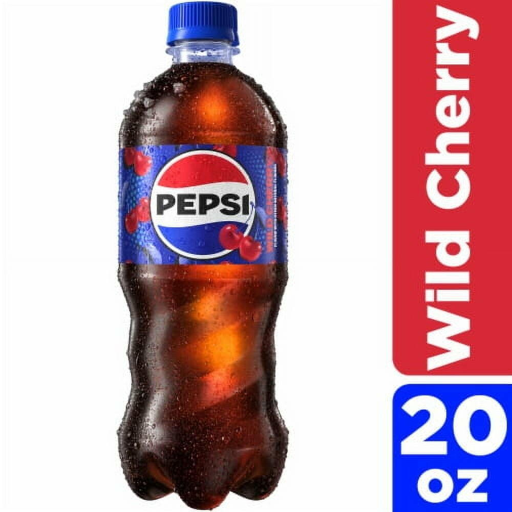Pack of 2 - Pepsi Cola Wild Cherry Soda Bottle 20 fl oz - Pepsi