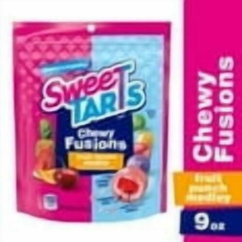 SweeTARTS Chewy Fusions Candy, Fruit Punch Flavored, 9 oz_Pack of 2 - SweeTARTS