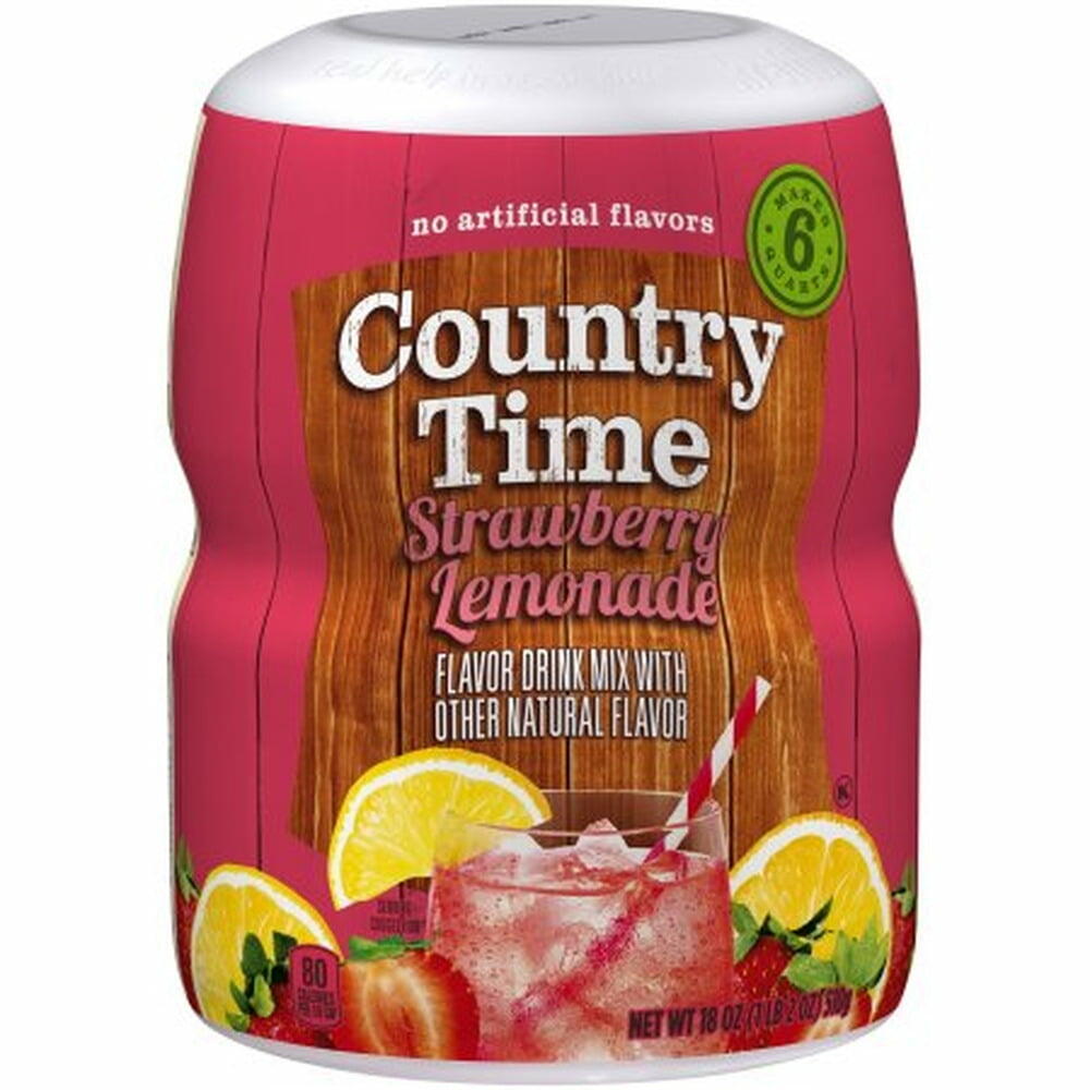 Country Time Drink Mix, Strawberry Lemonade (Pack of 2) - Country Time