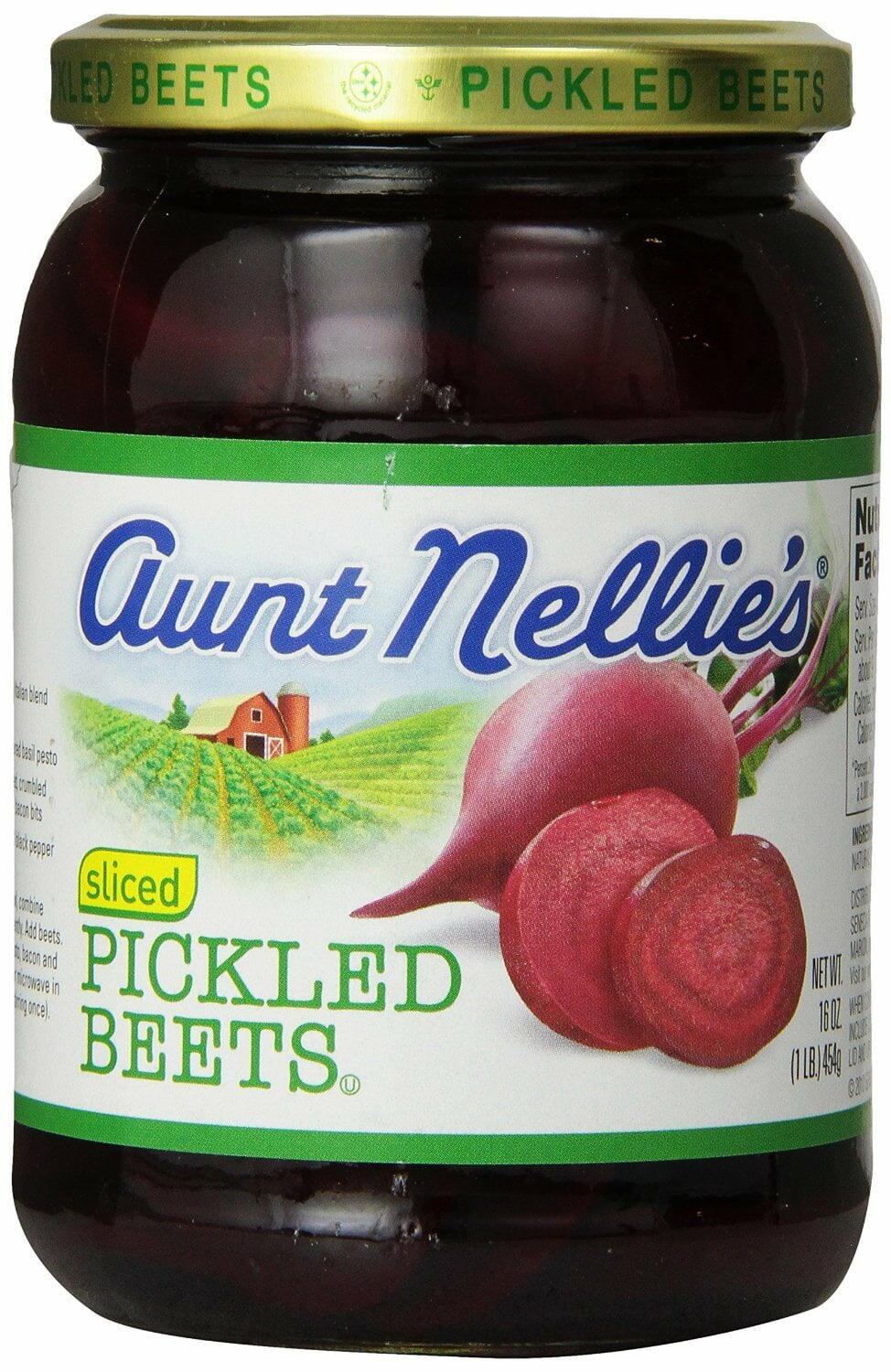 Aunt Nellie's Sliced Pickled Beets, 16 KKS1&nbsp;oz glass jar (4 pack) - Aunt Nellie's