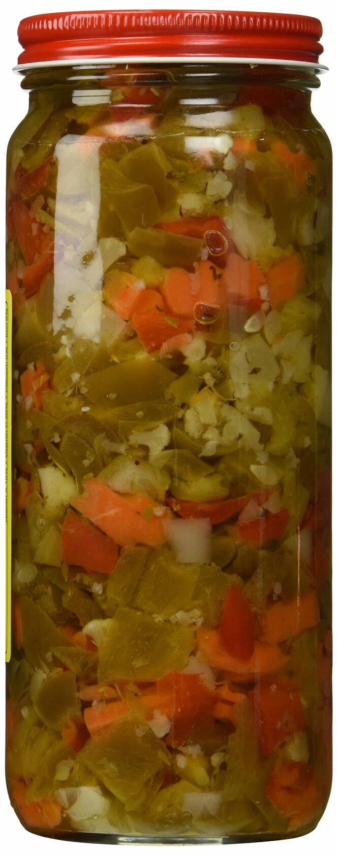 Marconi Original Chicago Style Mild Giardiniera, Shelf-Stable, 16 fl oz Jar - Marconi Foods