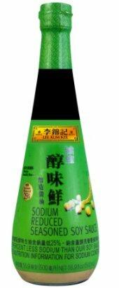 LEE KUM KEE Less Sodium Soy Sauce 16.9 FL Oz (500 mL) - Lee Kum Kee