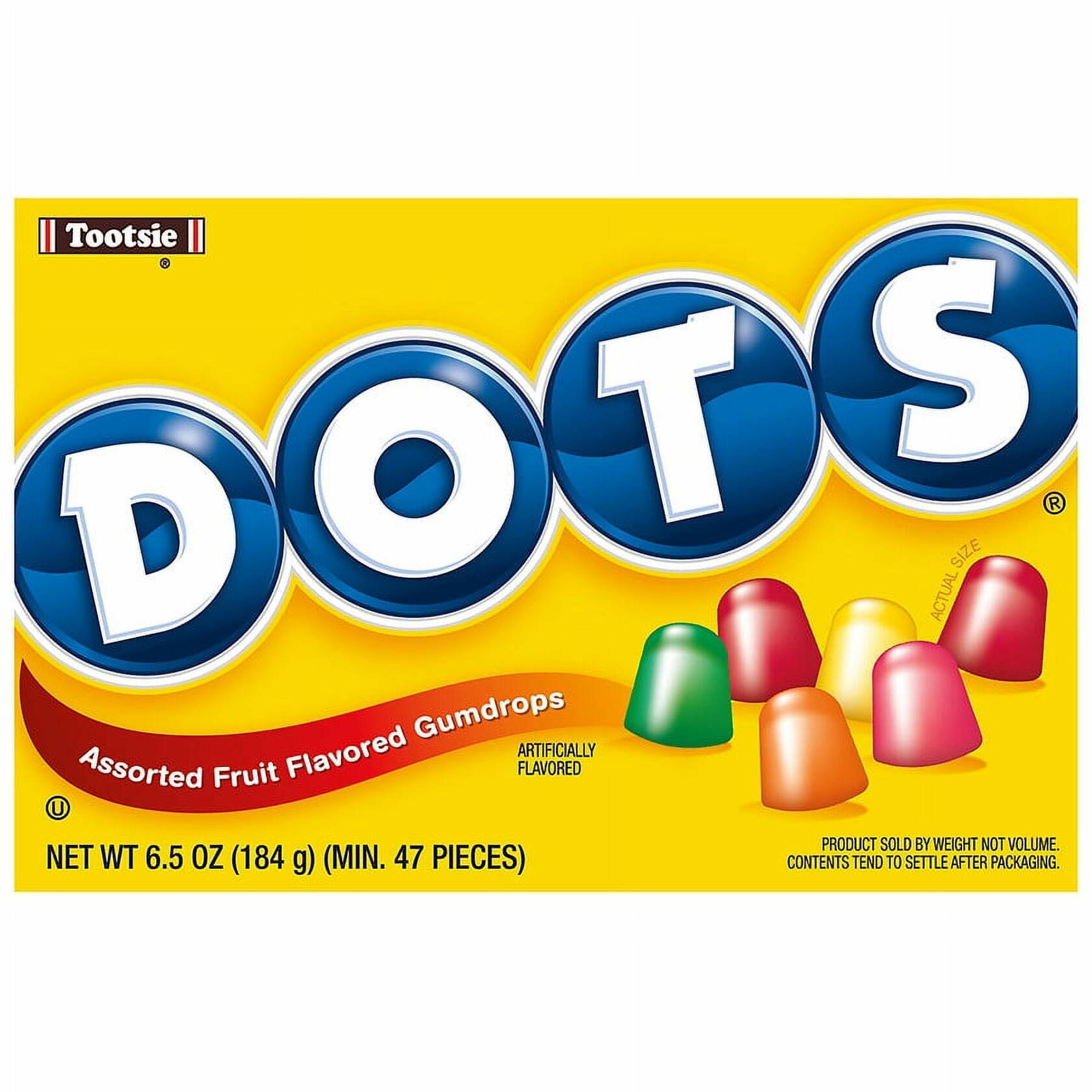Dots Assorted Flavor Gumdrops Assorted 6.5 oz. Pack of 2 - Dots