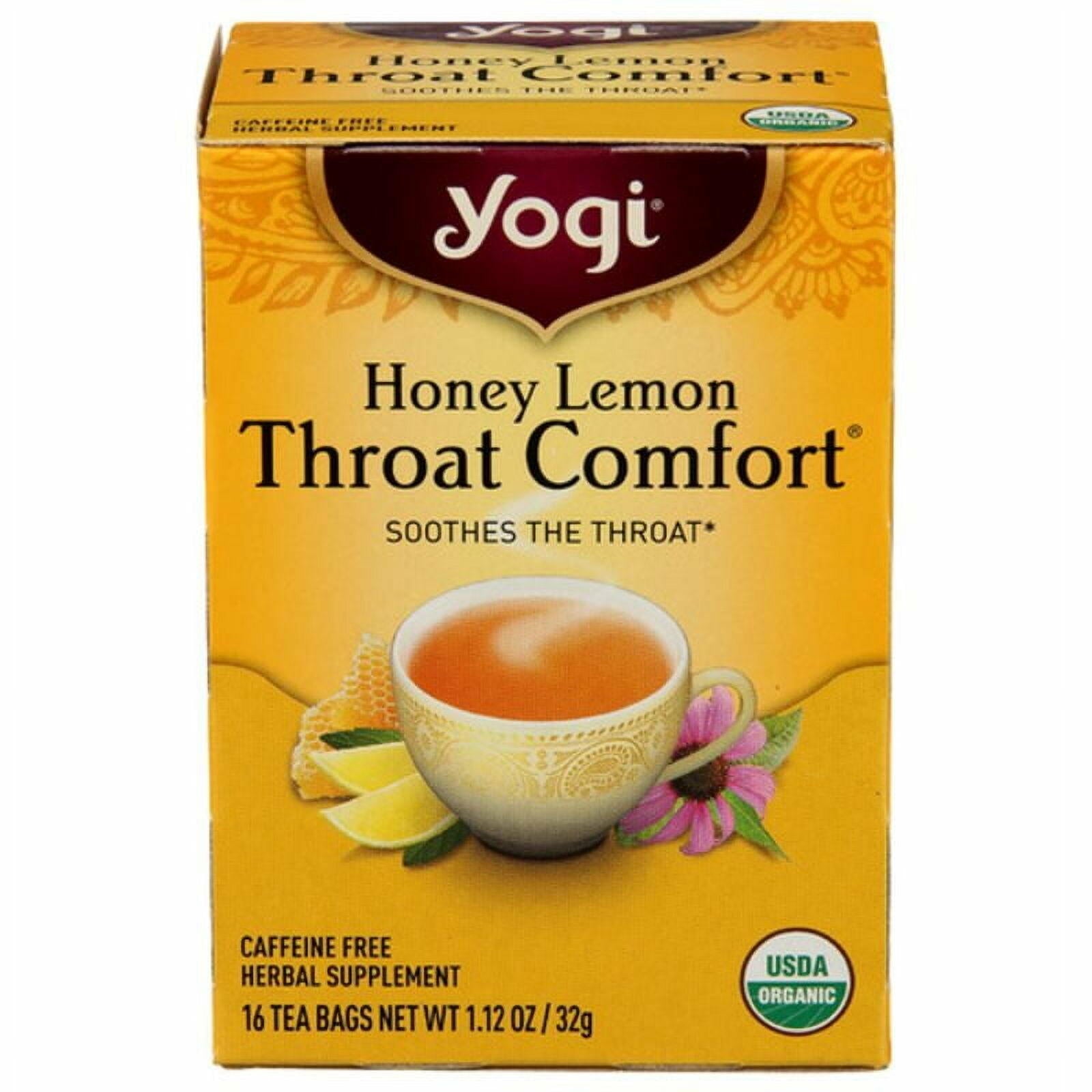 Yogi Tea Honey Lemon Throat Comfort 16 ct Pack of 2 - Yogi